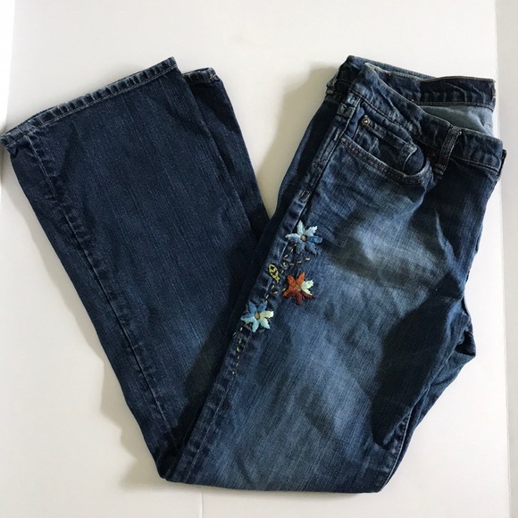 Lucky Brand Denim - Lucky Brand boho cross stitch jeans